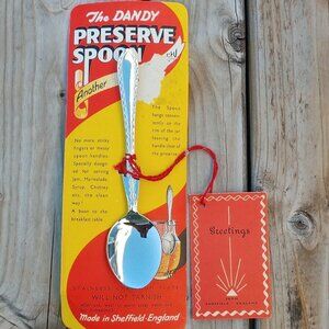 Vintage DANDY Preserve Spoon Sheffield England